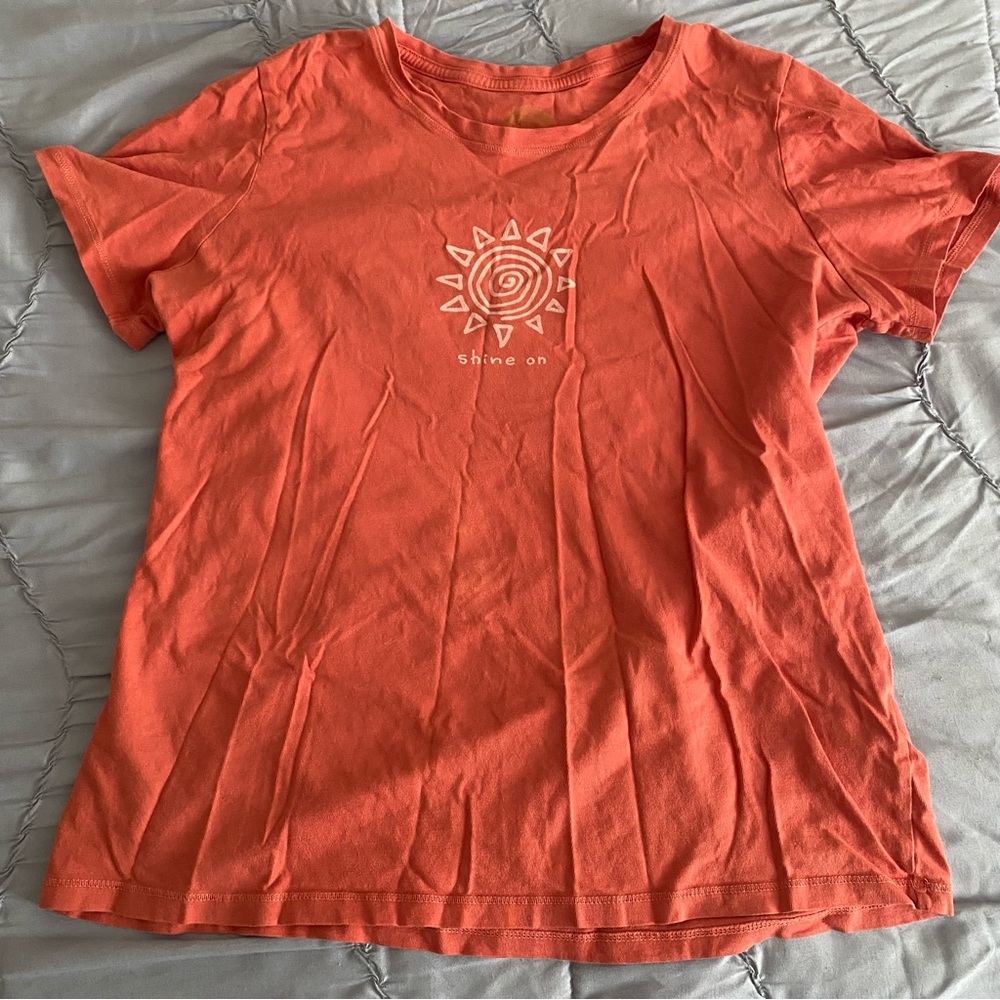 Life Is Good Salmon Tshirt